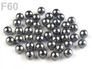 Plastové korálky Glance Ø8 mm