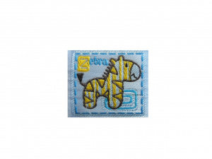 Nášivka - zebra 35x35 mm