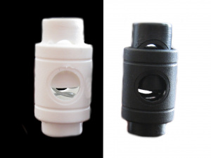 Brzdička plastová bílá a černá