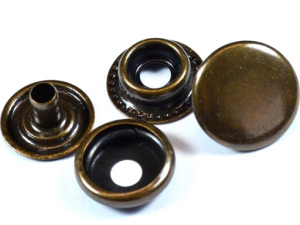 Auto moto Ø15 mm (AM6) - sypané stříbro, staromosaz