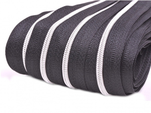 Zip spirálový metráž GS 3mm stříbrný