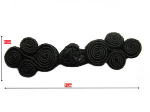Textilní čínské zapínání 70 mm
