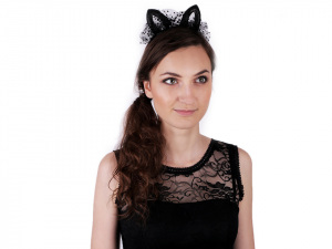 Karnevalová čelenka - kočka