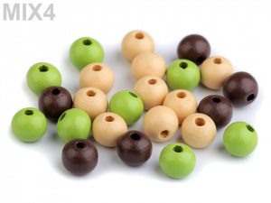 Dřevěné korálky Ø10 mm