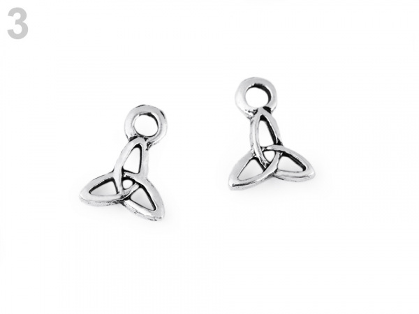 Mini přívěsek peace, hvězda, triquetra