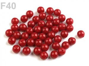 Plastové korálky Glance Ø8 mm