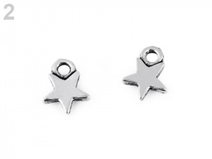 Mini přívěsek peace, hvězda, triquetra