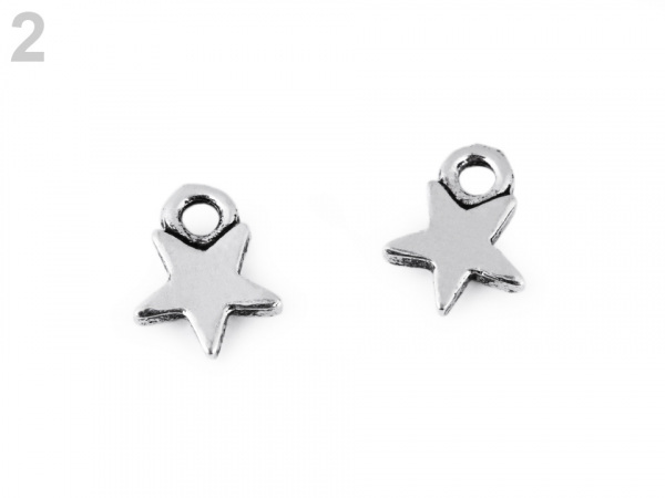 Mini přívěsek peace, hvězda, triquetra