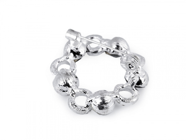 Brož s broušenými kamínky