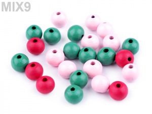 Dřevěné korálky Ø10 mm