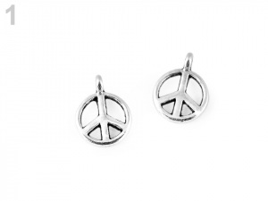 Mini přívěsek peace, hvězda, triquetra