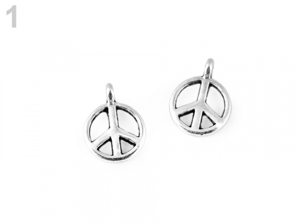 Mini přívěsek peace, hvězda, triquetra