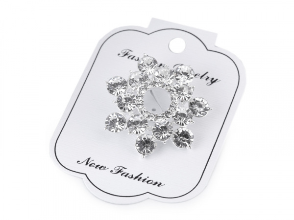 Brož / svatební ozdoba na kytice