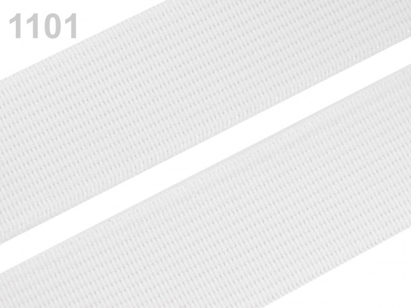 Pruženka hladká šíře 25 mm galonová bíla a černá POL