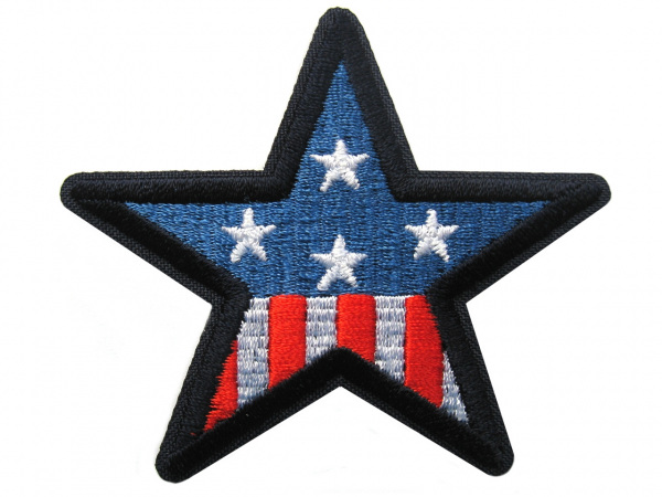 Nažehlovačka hvězda 75x75 mm