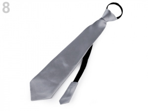 Saténová párty kravata jednobarevná