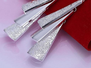 Náušnice kovové plátky