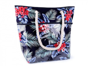 Letní / plážová taška květy 41x51 cm