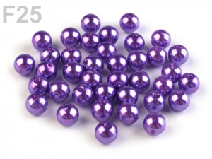 Plastové korálky Glance Ø8 mm