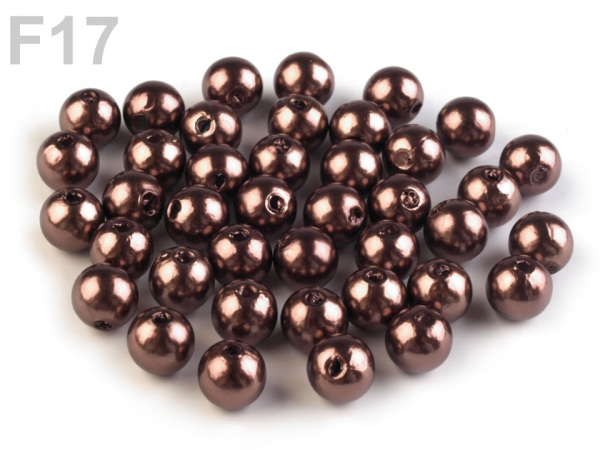 Plastové korálky Glance Ø8 mm