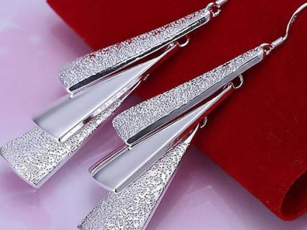 Náušnice kovové plátky