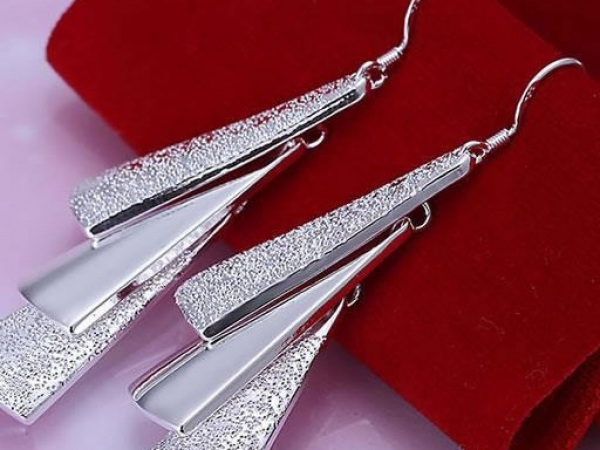 Náušnice kovové plátky