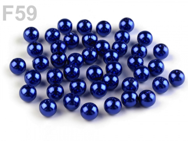 Plastové korálky Glance Ø8 mm