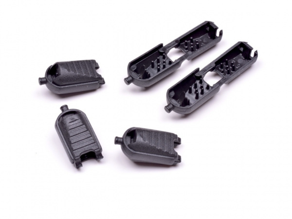 Koncovka zamačkávací černá 15x9mm