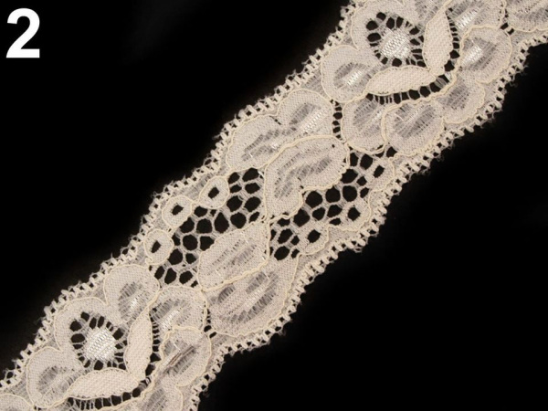 Elastická krajka šíře 40 mm