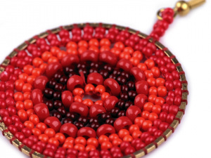 Rokajlové náušnice s nerezovým afroháčkem