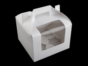 Papírová krabice s průhledem