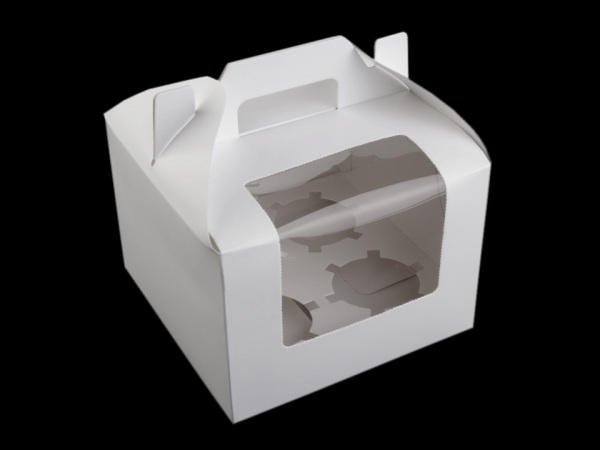 Papírová krabice s průhledem