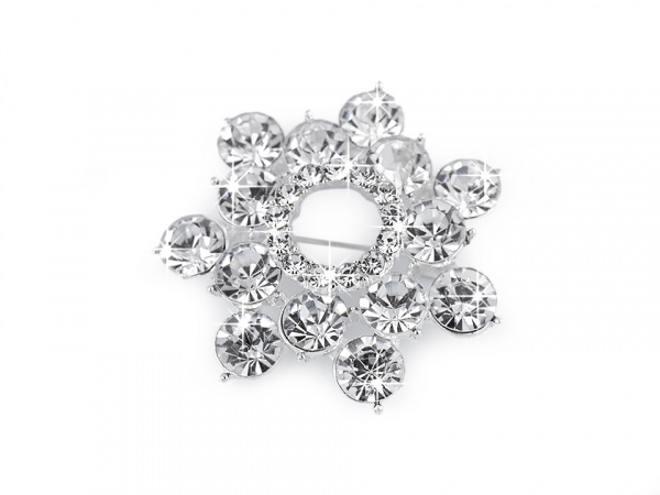 Brož / svatební ozdoba na kytice