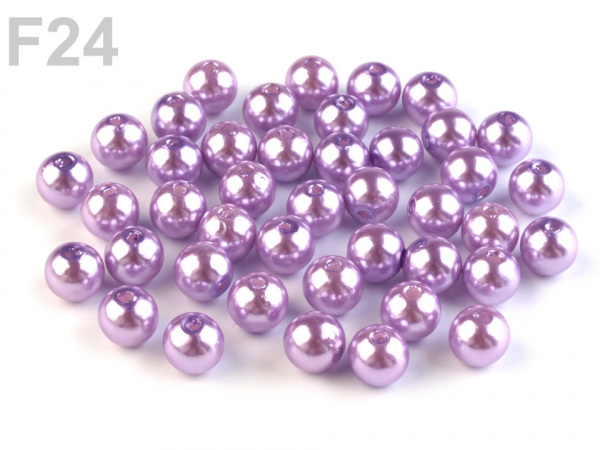 Plastové korálky Glance Ø8 mm