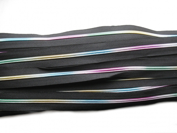 Duhový zip spirálový šíře 5 mm metráž