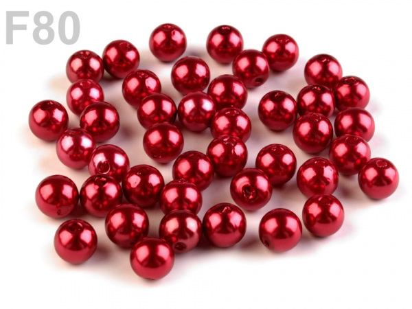 Plastové korálky Glance Ø8 mm