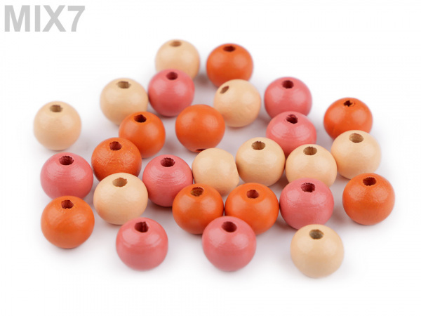 Dřevěné korálky Ø10 mm