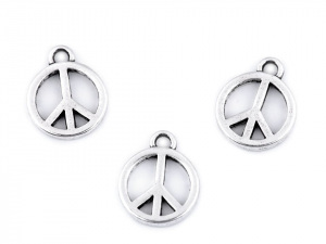 Přívěsek peace Ø12 mm