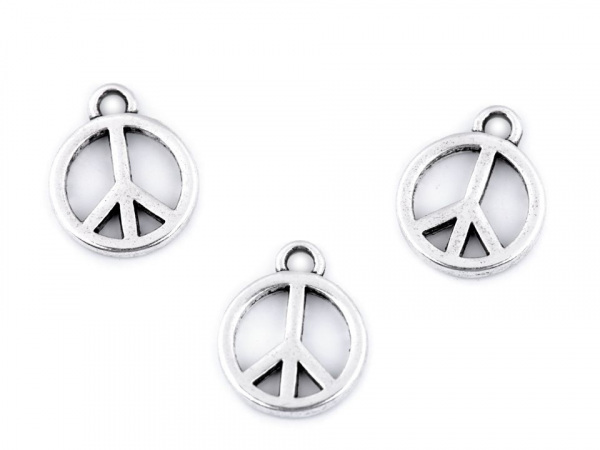 Přívěsek peace Ø12 mm