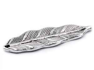 Přívěsek pírko / list 12x33 mm