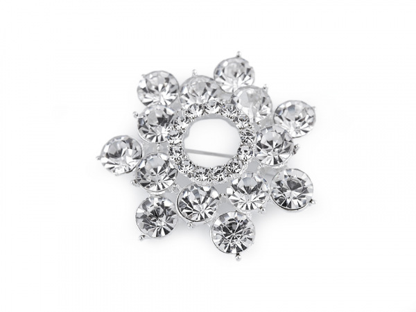 Brož / svatební ozdoba na kytice