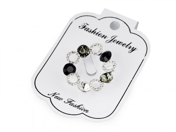 Brož s broušenými kamínky