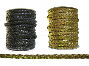 Koženková šnůra spletená šíře 6mm