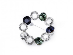 Brož s broušenými kamínky