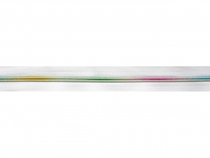 Duhový zip spirálový šíře 5 mm bílá metráž