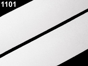 Pruženka šíře 25 mm tkaná bílá a černá POL