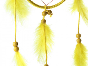 Lapač snů s korálky a  peřím