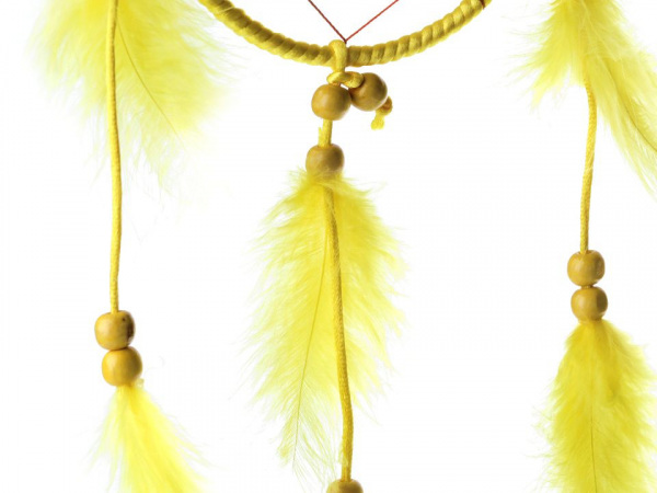 Lapač snů s korálky a  peřím