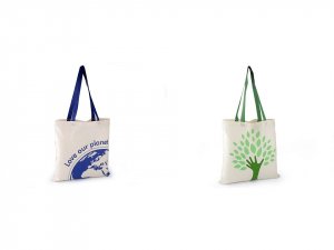 Textilní taška bavlněná 40x42 cm svět, strom