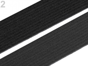 Pruženka šíře 20 mm tkaná bílá a černá POL